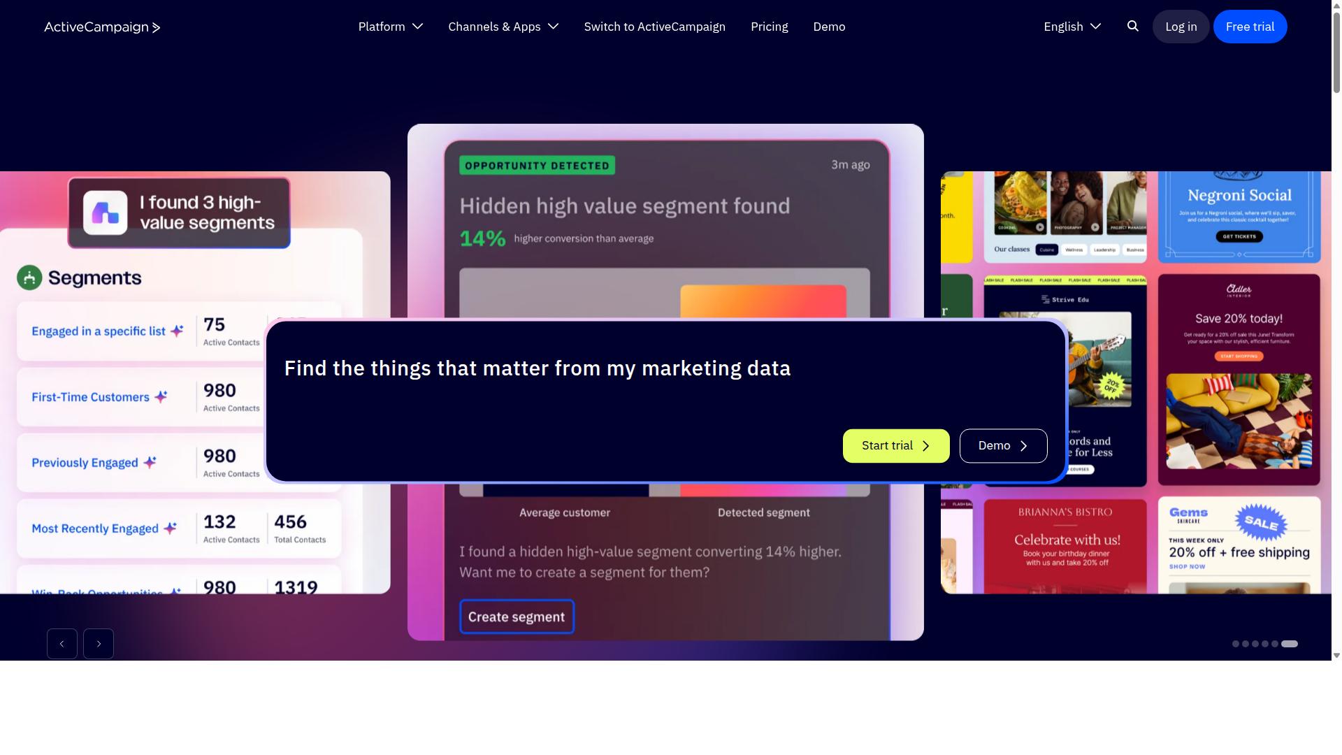 ActiveCampaign website